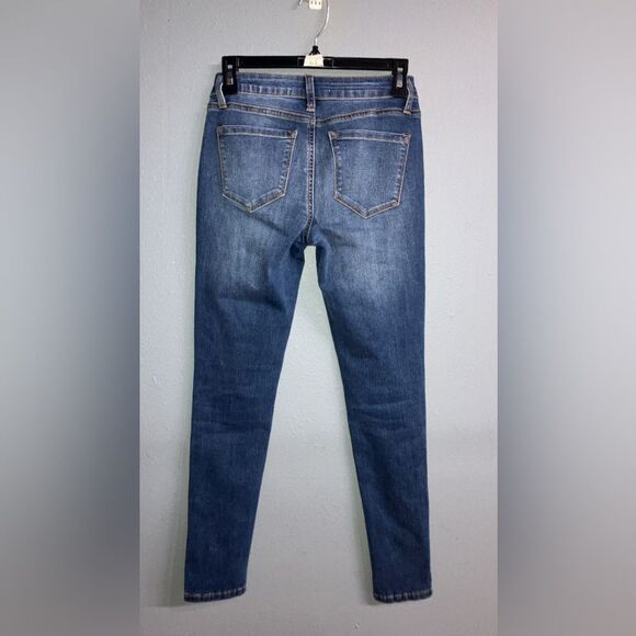 Kancan Classic Blue Women's Midrise Skinny Jeans size 3/25 #736 - Picture 2 of 4